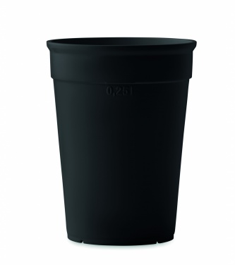 Logo trade promotional merchandise image of: Recycled PP cup capacity 250 ml