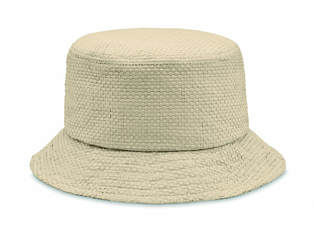 Logo trade promotional items image of: 9aper straw bucket hat