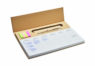 Logotrade business gifts photo of: Weekly desktop planner