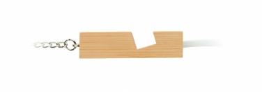 Logotrade business gift image of: Bamboo key ring and stand Salo