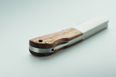 Logotrade corporate gift image of: Foldable knife in acacia wood