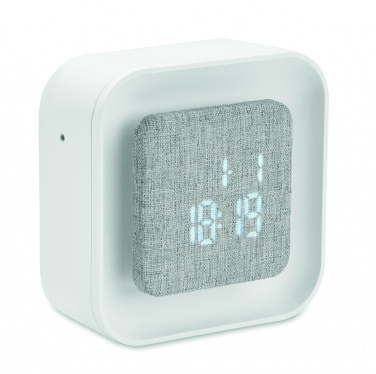 Logo trade promotional products image of: Recycled ABS/RPET alarm clock Stuttgart