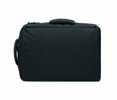 Logotrade promotional products photo of: A safe 15-inch laptop backpack made of 300D RPET with a 210D RPET lining and customizable printing.