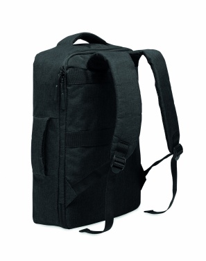 Logo trade promotional items picture of: A safe 15-inch laptop backpack made of 300D RPET with a 210D RPET lining and customizable printing.
