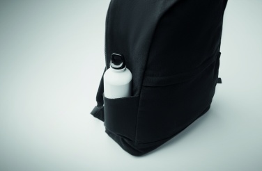 Logotrade promotional merchandise image of: A 15-inch laptop backpack made of recycled pre-consumer cotton and recycled polyester with customizable printing.