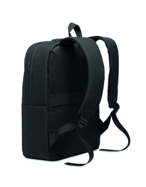 Logotrade promotional items photo of: Slim 15 inch laptop backpack made of 600D RPET polyester with a 210D lining and customizable printing