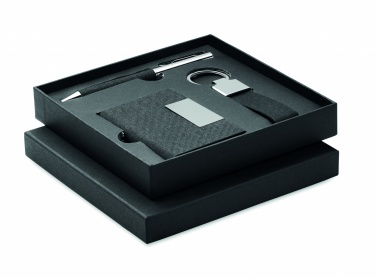 Logo trade promotional gift photo of: 3-piece gift set in a gift box with customizable printing
