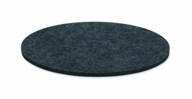 Logo trade promotional gifts image of: Round coaster in RPET felt