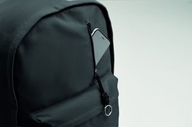 Logo trade promotional gifts image of: A 15-inch laptop backpack made of recycled pre-consumer cotton with customizable printing