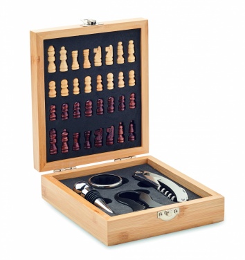 Logo trade promotional items picture of: Chess board wine set