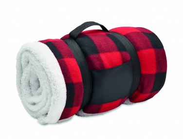 Logo trade promotional product photo of: RPET sherpa fleece blanket