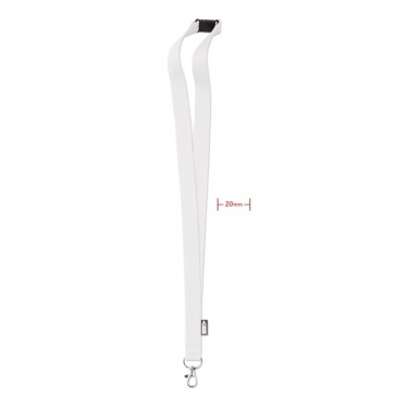 Logotrade promotional giveaway picture of: Lanyard in RPET 20 mm