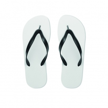 Logo trade promotional giveaways image of: Sublimation beach slippers