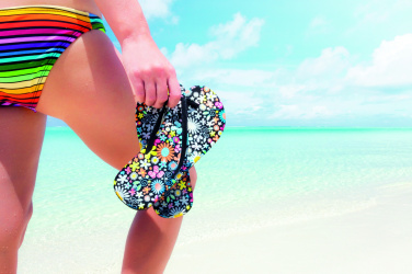 Logo trade advertising products image of: Sublimation beach slippers