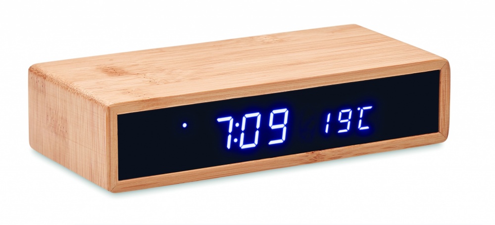 Logotrade promotional gift picture of: Wireless charger in bamboo 5W