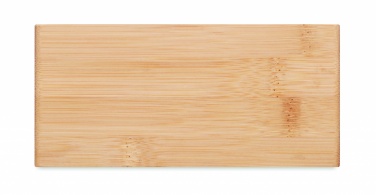Logo trade promotional giveaways picture of: Wireless charger in bamboo 5W