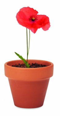 Logotrade promotional giveaway image of: Terracotta pot 'poppy'