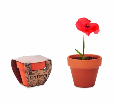 Logo trade promotional giveaway photo of: Terracotta pot 'poppy'