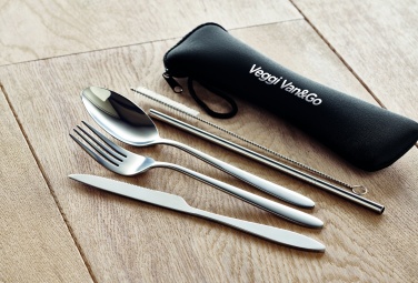 Logo trade promotional gifts picture of: Cutlery set stainless steel