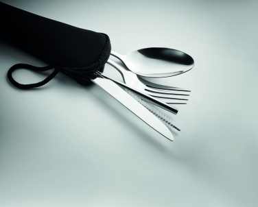 Logo trade advertising products image of: Cutlery set stainless steel