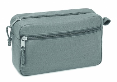 Logo trade promotional products image of: Hemp toilet bag hemp 200 gr/m²