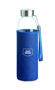 Logotrade promotional merchandise picture of: Glass bottle in pouch 500 ml