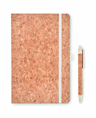 Logotrade corporate gift image of: A5 cork notebook with pen