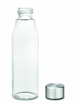Logo trade promotional gifts image of: Glass drinking bottle 500 ml