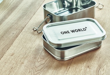 Logo trade promotional items image of: Stainless steel lunch box
