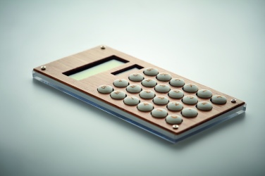 Logo trade corporate gift photo of: 8 digit bamboo calculator