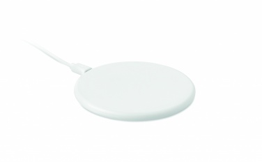 Logo trade corporate gifts image of: ABS wireless charger 10W