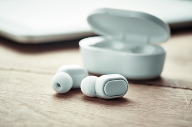 Logo trade promotional products image of: Recycled ABS TWS earbuds
