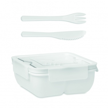 Logo trade business gifts image of: Lunch box with cutlery 600ml