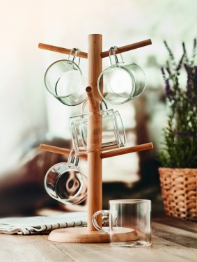 Logo trade promotional merchandise photo of: Bamboo cup set holder