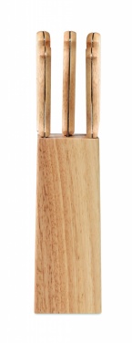 Logotrade advertising product image of: 5 piece knife set in base