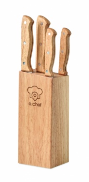Logotrade promotional item image of: 5 piece knife set in base