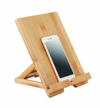 Logo trade promotional gift photo of: Bamboo tablet stand TUANUI