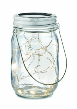 Logotrade promotional giveaway picture of: Solar mason jar outdoor lamp