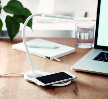 Logo trade advertising product photo of: Desktop light and charger 10W