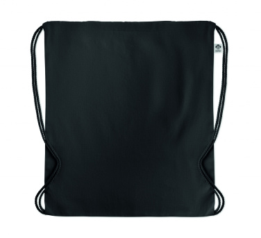 Logo trade promotional gifts image of: Organic cotton drawstring bag