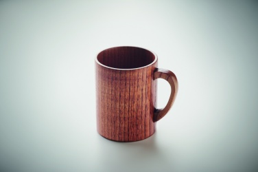 Logo trade advertising products image of: Oak wooden mug 280 ml