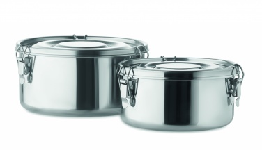 Logotrade promotional product picture of: Set of 2 stainless steel boxes