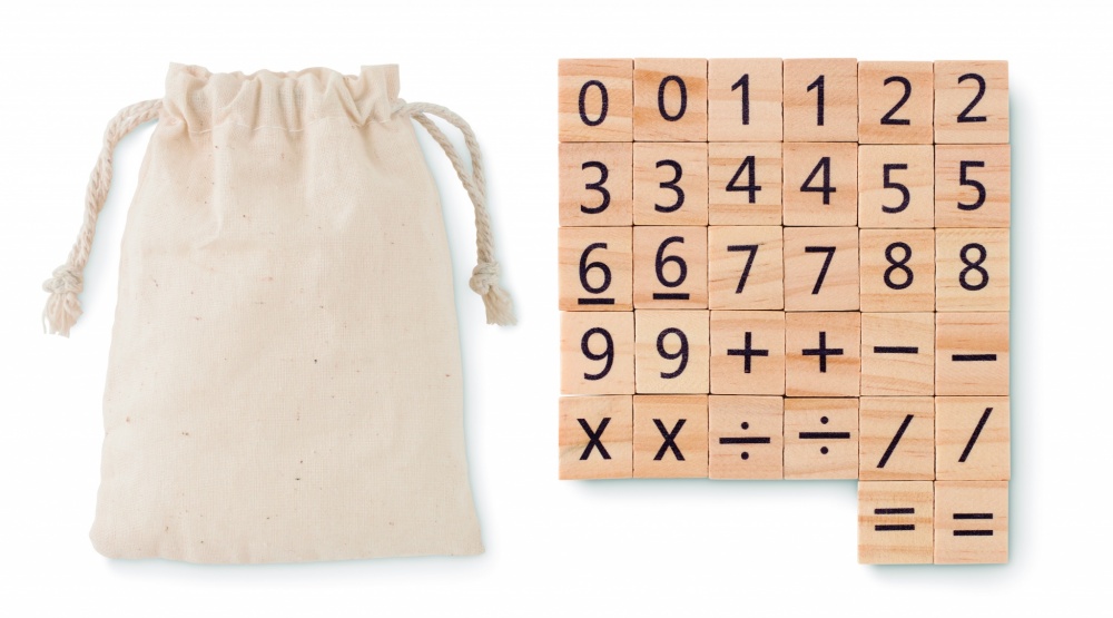 Logo trade promotional item photo of: Wood educational counting game