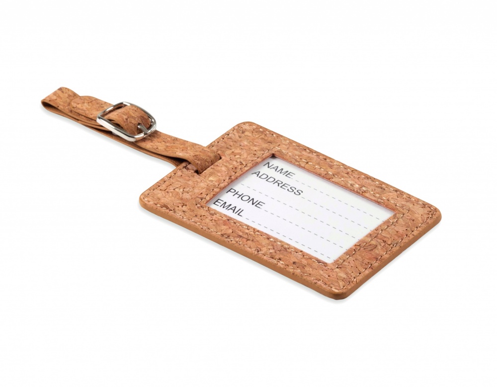 Logo trade promotional products picture of: Cork luggage tag