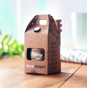 Logo trade business gift photo of: Wildflower honey jar set 50gr