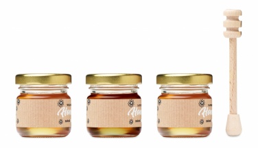 Logotrade advertising product picture of: Set of 3 wildflower honey