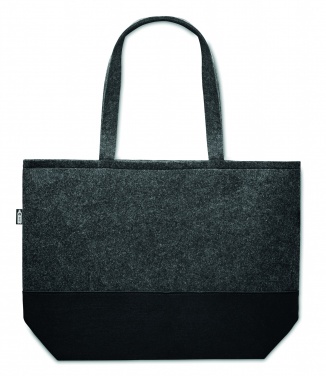 Logo trade promotional gifts image of: RPET felt shopping bag
