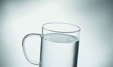 Logotrade business gift image of: Glass mug 400ml with cork base