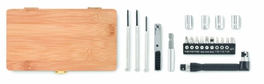 Logotrade corporate gifts photo of: 21 pcs tool set in bamboo case