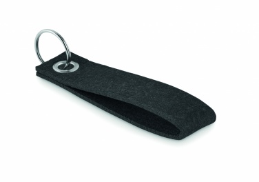 Logo trade corporate gifts image of: RPET felt key ring Hämeenlinna